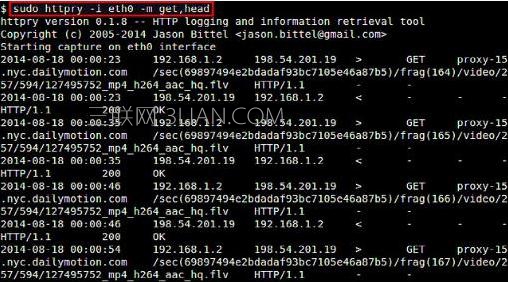  Linux下如何嗅探HTTP流量