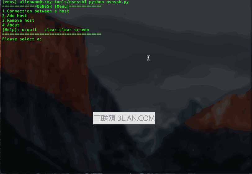 python自动SSH登录远程服务器的工具 三联